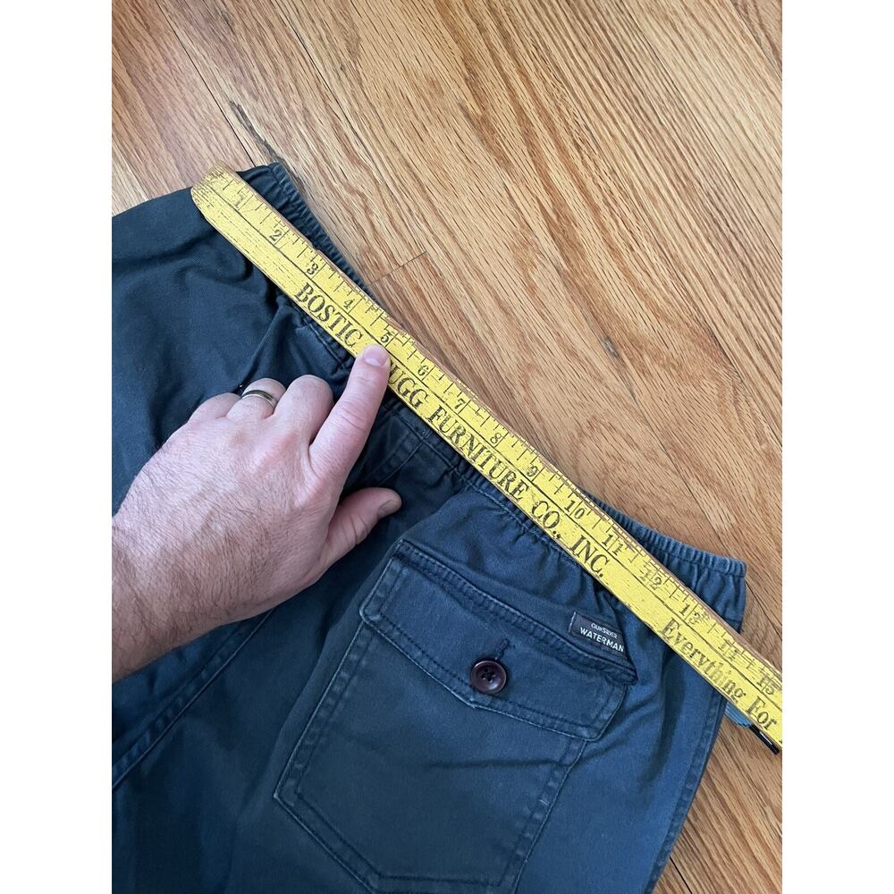 Quiksilver Waterman Cabo Elastic Waist Walk Shorts 8" Dark Blue Cotton Small - Picture 8 of 8